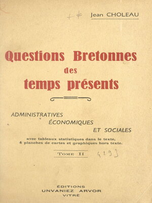 cover image of Questions bretonnes des temps présents